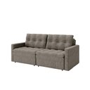 Ver imagem 2 de Sofá Cama 3 Lugares Casal 2,20 Mts Linho Nayla Matrix Cor:Linho Grosso Marrom