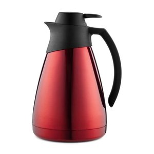 Bule Térmico Sanremo 100% Inox 1 Litro Vermelho