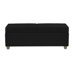 Recamier Bau Paris 1,20m Suede Preto - Clique Decor Clique decorações - 2