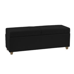 Recamier Bau Paris 1,20m Suede Preto - Clique Decor Clique decorações - 3