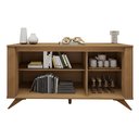 Ver imagem 4 de Buffet 3 Portas 2 Prateleira Pampulha Marrom/Cinamomo/Off White