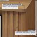 Ver imagem 7 de Buffet 3 Portas 2 Prateleira Pampulha Marrom/Cinamomo/Off White