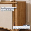Ver imagem 5 de Buffet 3 Portas 2 Prateleira Pampulha Marrom/Cinamomo/Off White