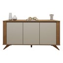 Ver imagem 3 de Buffet 3 Portas 2 Prateleira Pampulha Marrom/Cinamomo/Off White