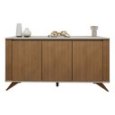 Ver imagem 3 de Buffet 3 Portas 2 Prateleira Pampulha Bege/Off White/Cinamomo
