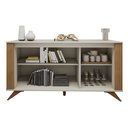 Ver imagem 4 de Buffet 3 Portas 2 Prateleira Pampulha Bege/Off White/Cinamomo