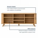 Ver imagem 4 de Rack para TV até 65 Polegadas MDF 180cm Pés em Madeira Mariana Bege