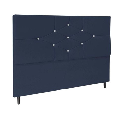 Cabeceira Cama Box Queen 160cm Virgínia Azul Marinho