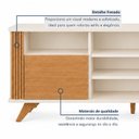 Ver mais imagens de Rack para TV até 65 Polegadas MDF 180cm Pés em Madeira Mariana Marrom