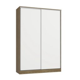 Guarda Roupa 2 Portas de Correr 158cm N537 Kappesberg - Nogueira/branco - 2
