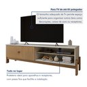 Ver imagem 7 de Rack para TV até 55 Polegadas MDF 164,5cm Frisado Ouro Preto