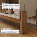 Ver imagem 4 de Rack para TV até 55 Polegadas MDF 164,5cm Frisado Ouro Preto