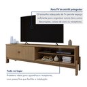 Ver imagem 7 de Rack para TV até 55 Polegadas MDF 164,5cm Frisado Ouro Preto Marrom