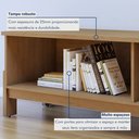 Ver imagem 5 de Rack para TV até 55 Polegadas MDF 164,5cm Frisado Ouro Preto Marrom