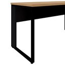 Ver imagem 5 de Mesa de Escritório Industrial 150cm X 60cm Pé Metal Mc Pr F5 Cor:macadâmia com Preto