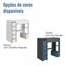 Cama Elevada Multifuncional com Armário e Escrivaninha - 10