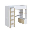 Ver imagem 5 de Cama Elevada Multifuncional com Armário e Escrivaninha