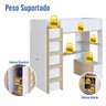 Cama Elevada Multifuncional com Armário e Escrivaninha - 9