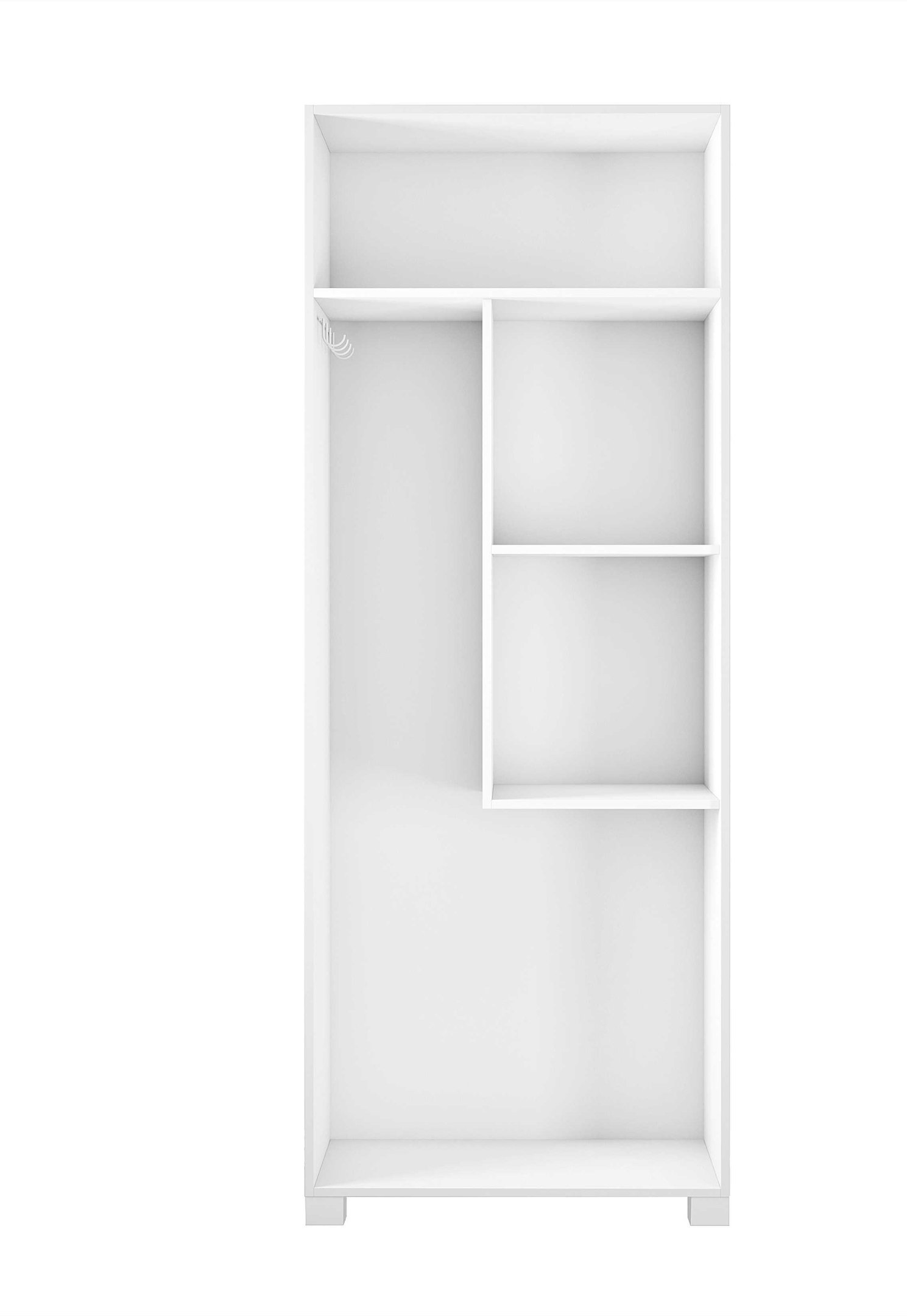 Armário para Lavanderia 2 Portas Notável Branco 186x67x39 - 5