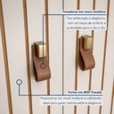 Ver imagem 5 de Rack para TV até 55 Polegadas MDF 164,5cm Frisado Ouro Preto Bege