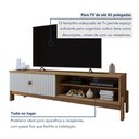 Ver imagem 7 de Rack para TV até 55 Polegadas MDF 164,5cm Frisado Ouro Preto Bege