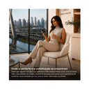 Ver imagem 6 de Cadeira Aurora para Mesa de Jantar e Recepção Courissimo:Bege