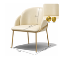 Ver imagem 3 de Cadeira Aurora para Mesa de Jantar e Recepção Courissimo:Bege