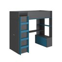 Ver imagem 3 de Cama Elevada Multifuncional com Armário e Escrivaninha
