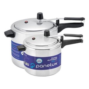 Kit 2 Panelas de Pressão 4,5l e 10l Polida Panelux