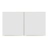 Armário Aéreo Madesa Lux 120 cm 2 Portas Rustic/Branco Veludo - 7