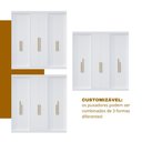 Ver imagem 7 de Guarda Roupa Casal 6 Portas Lugano MDF Branco/Ártico