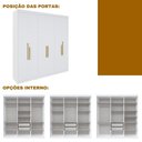 Ver mais imagens de Guarda Roupa Casal 6 Portas Lugano MDF Branco/Ártico