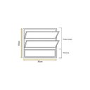 Ver imagem 4 de Vitro Basculante 60x80 Alumínio Branco Vidro Liso