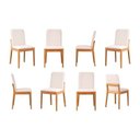 Ver imagem 1 de Kit 8 Cadeiras Sala de Jantar Pequi CabeCasa MadeiraOriginals