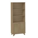 Ver mais imagens de Kit 2 Estantes Multiuso para Livros e Decoração Palinha 140cm Bege