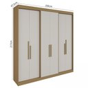 Ver imagem 4 de Guarda Roupa Casal 6 Portas Lugano MDF