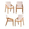 Kit 4 Cadeiras Sala de Jantar Pequi com Braço CabeCasa MadeiraOriginals - 1
