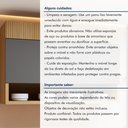 Ver imagem 5 de Armário Aéreo 1 Porta Basculante e Nicho 120cm 100% MDF Realeza Premium Cinza/Carvalho/Titânio