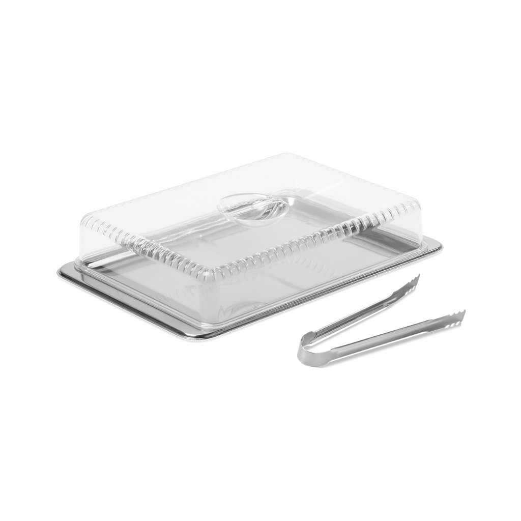 Porta Frios com Pinça em Inox Atina 27x18,5cm Brinox - 1