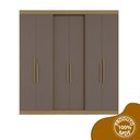 Ver imagem 3 de Guarda Roupa Casal 6 Portas Lugano MDF