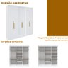 Guarda Roupa Casal 6 Portas Lugano MDF com Espelho - 9
