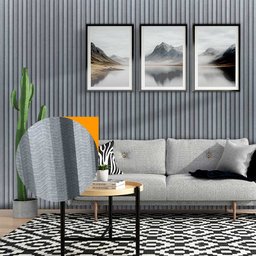 Painel Ripado Madeira PVC 2,9m X 16cm Open Star - 2