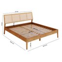 Ver imagem 4 de Cama Queen com Madeira Maciça Viena Marrom/Mel