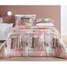Edredom Super King 3 peças Dupla face Inverno Quente Bouti Estampado:Patchwork Rosa - 1