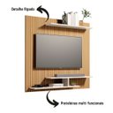 Ver imagem 3 de Painel Osiris para Tvs de até 32" com 3 Praleteiras Moderno:ripado/branco