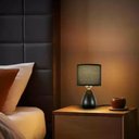 Ver imagem 2 de Abajur Nitrolux Fat-001p Metal Cupula Tecido E-27