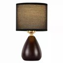 Ver imagem 1 de Abajur Nitrolux Fat-001p Metal Cupula Tecido E-27