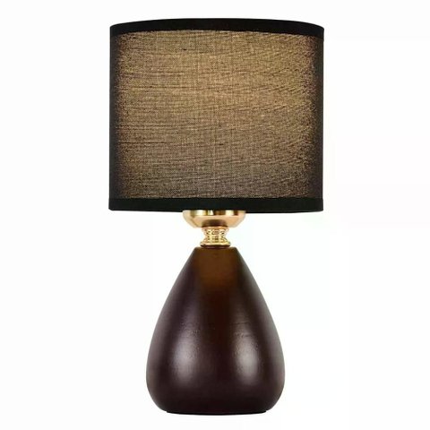 Abajur Nitrolux Fat-001p Metal Cupula Tecido E-27