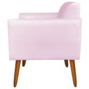 Ver imagem 7 de Poltrona Decorativa Isabella Pés Palito Madeira Suede Rosa Bebê - Gran Belo