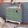 Cômoda Infantil 4 Gavetas e 1 Porta Linha Encanto - 1
